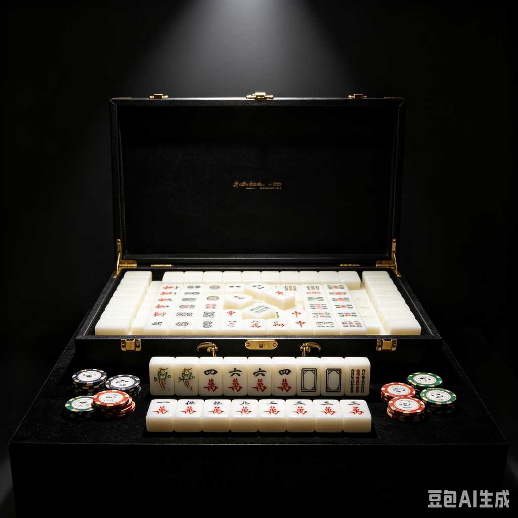 artistic mahjong tiles set