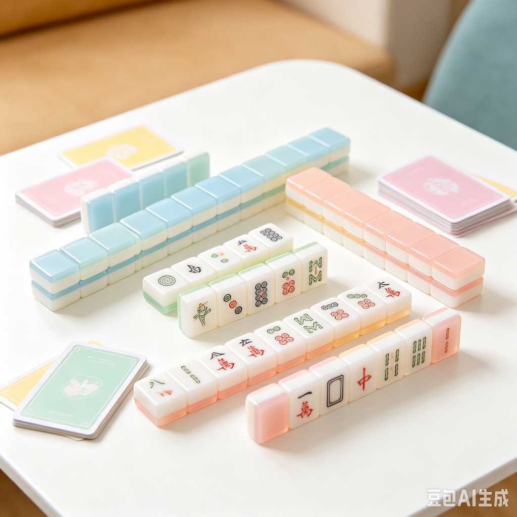 handheld mahjong tiles set